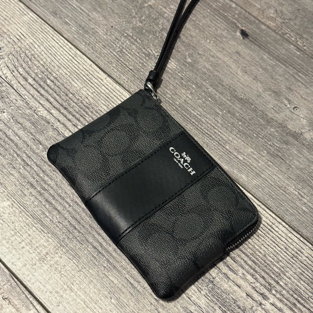 Coach Black Men's Wristlet Bag